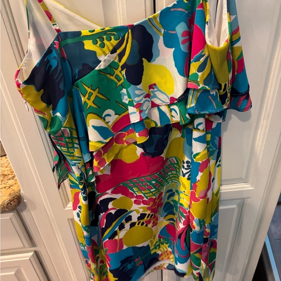 J. Crew Dresses & Skirts - J. Crew Blue and Pink Asymmetrical Sundress